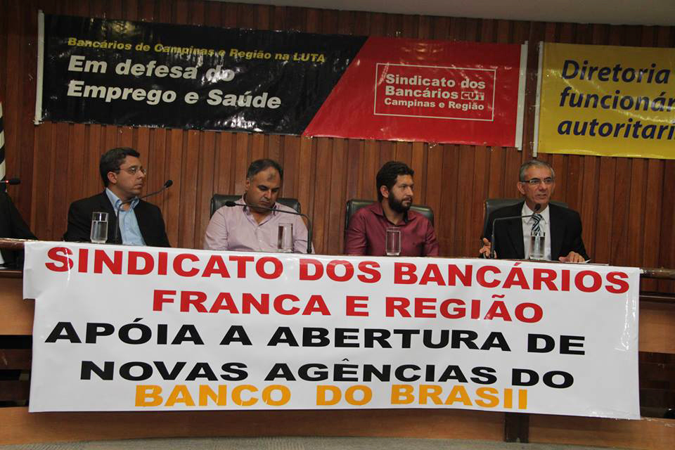 Prefeito de Dourado busca instalação do Banco do Brasil na cidade