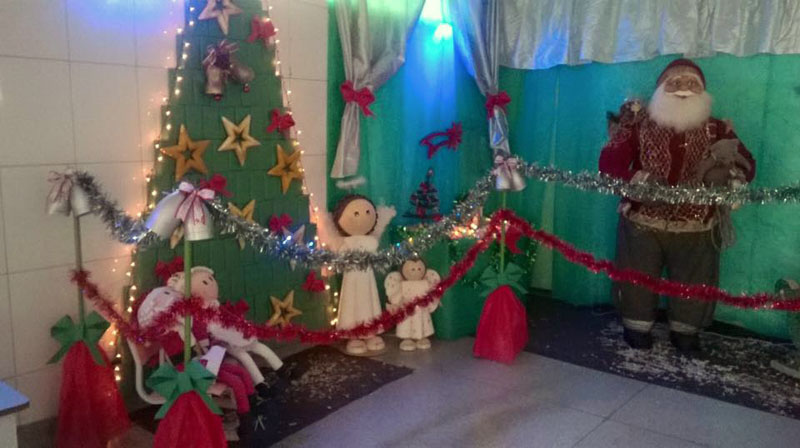 Escola em Boa Esperança do Sul é decorada para comemorar o Natal