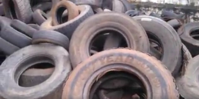 Servidor denuncia suposto descarte irregular de pneus em Dourado