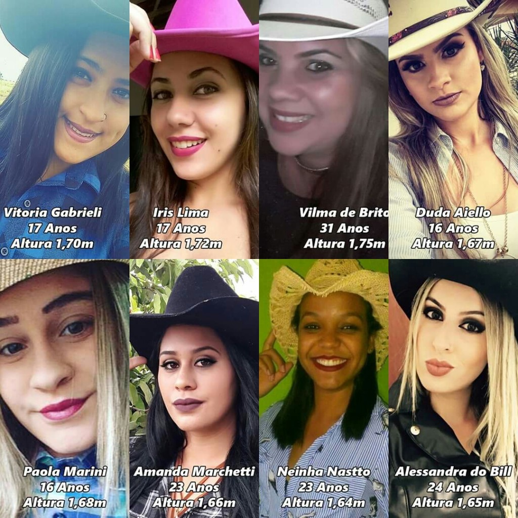 Candidatas a Rainha da Festa do peão de Ribeirão Bonito (Fotos: Divulgação)