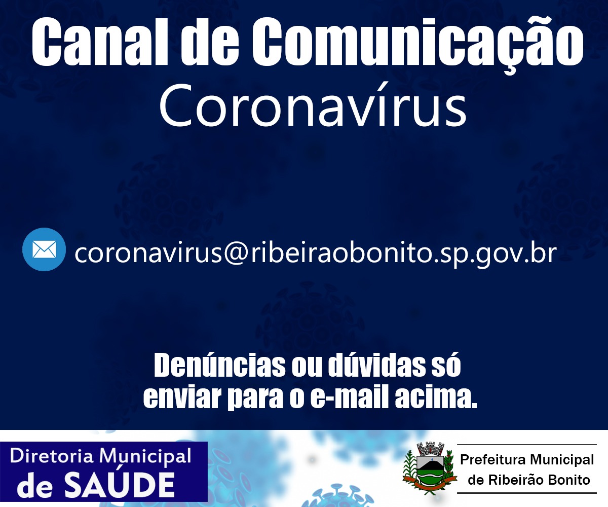 Prefeitura de Ribeirão Bonito cria canal de comunicação sobre Coronavírus